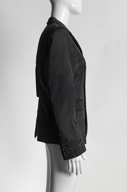 Comme des Garçons Black Blazer with PVC Detail M