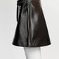 Courrèges A-line mini Black skirt 38