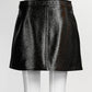 Courrèges A-line mini Black skirt 38