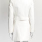Courrèges A-line mini Cream skirt/Jacket 36