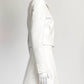 Courrèges A-line mini Cream skirt/Jacket 36