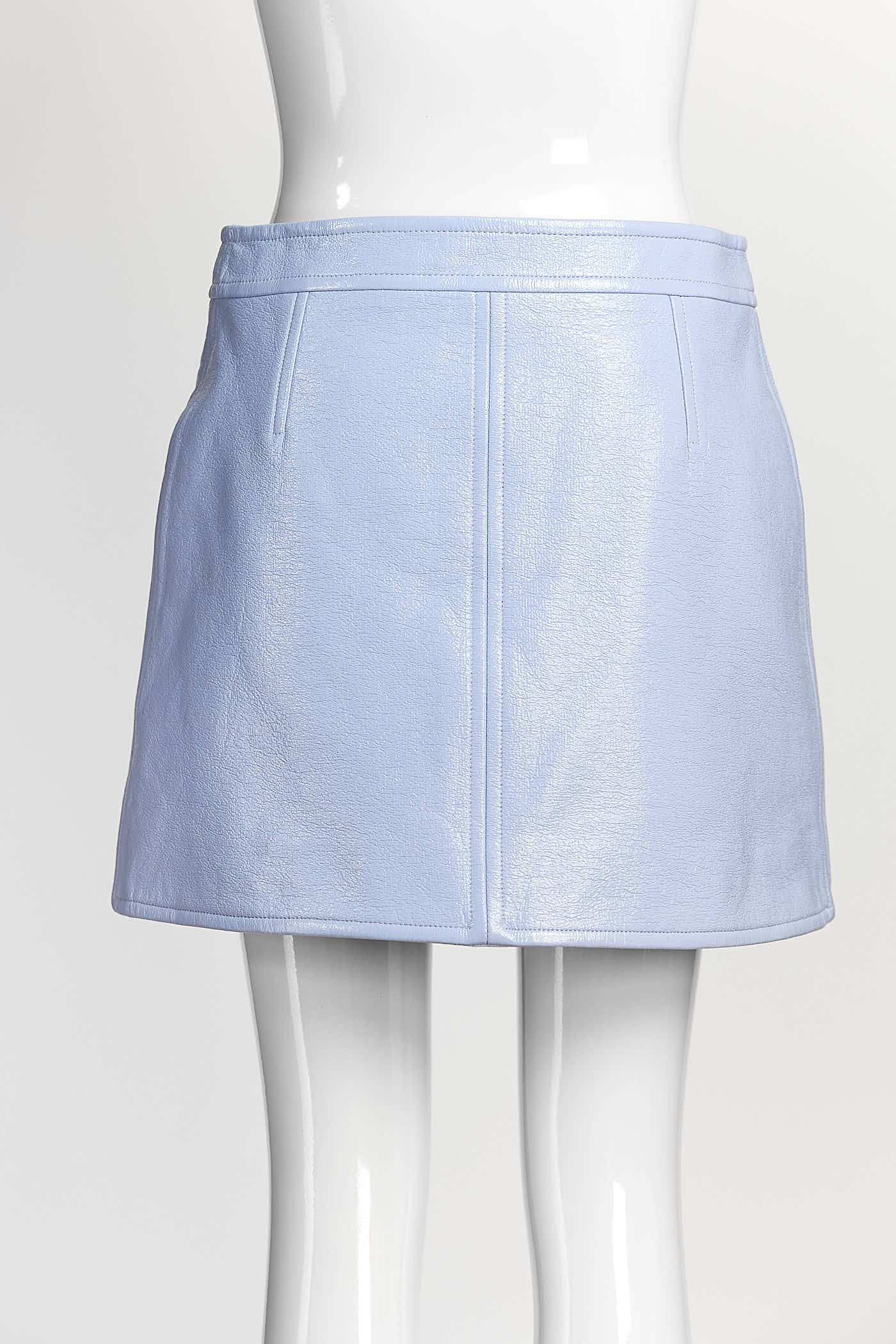 Courrèges A-line mini blue skirt 38