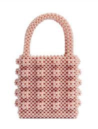 Blush Tone Faux Pearl Handbag