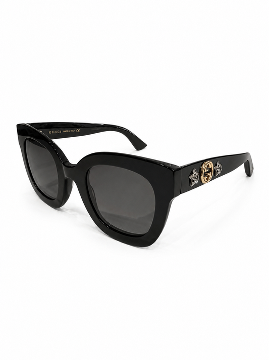 GUCCI ACETATE CRYSTAL STAR FRAME SUNGLASSES
