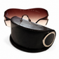 BVLGARI GRADIENT SHIELD CRYSTAL INCRUSTED SUNGLASSS