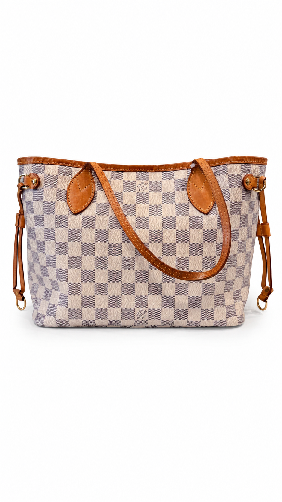 LOUIS VUITTON NEVERFULLsM TOTE BAG IN DAMIER AZUR CANVAS