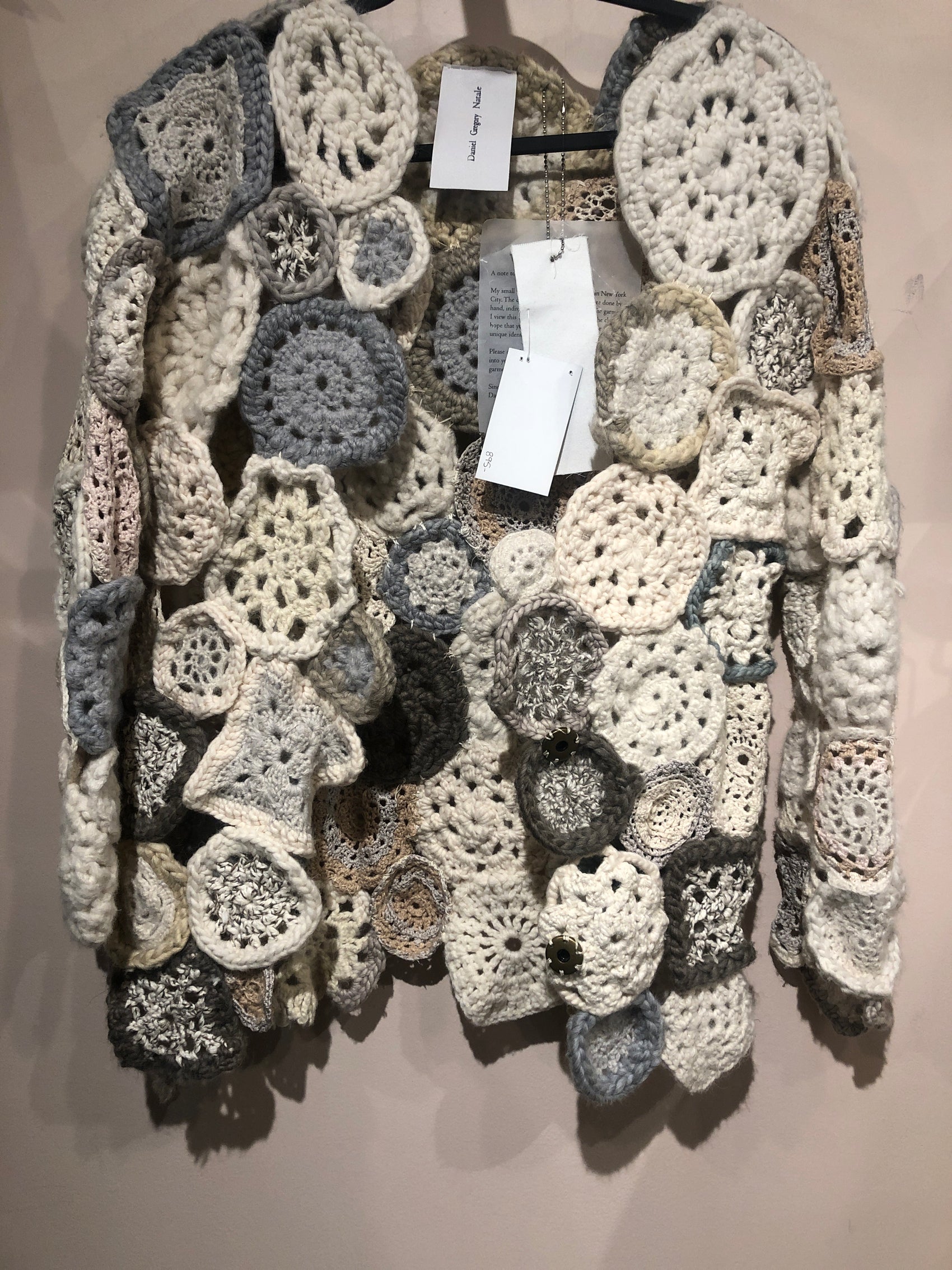 Daniel Gregory Natale chunky knit cardigan