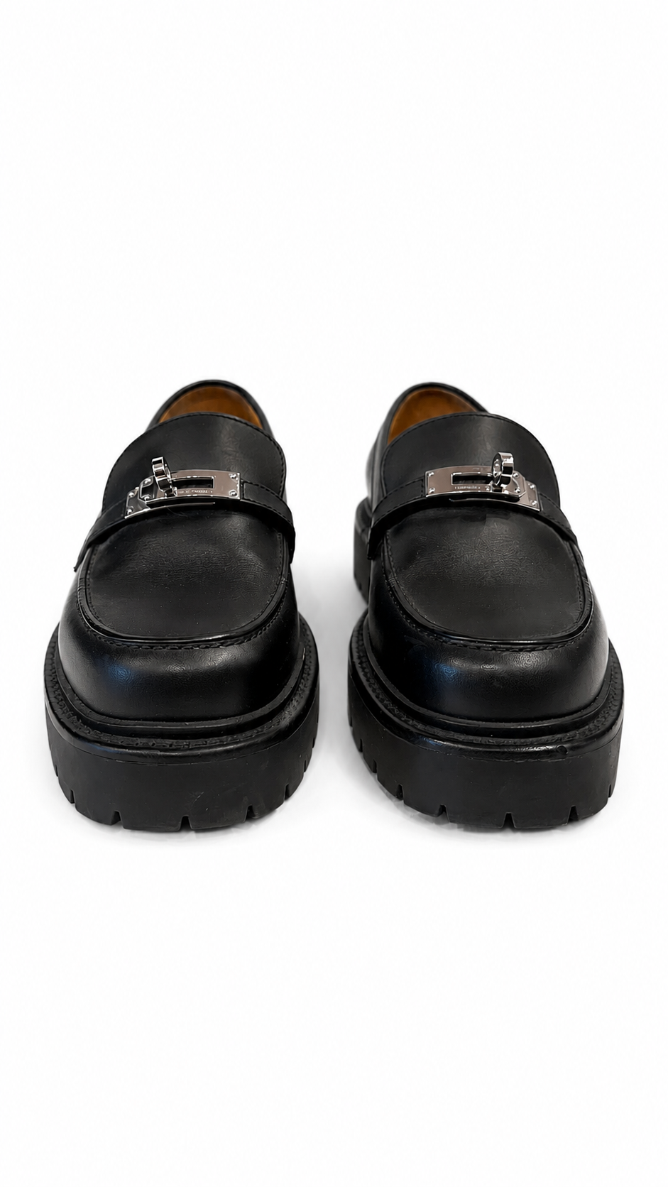 HERMES ICONE LOAFER IN BLACK - SIZE 38