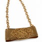 DOLCE AND GABANNA GOLD CRYSTAL BOW NECKLACE