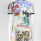 DOLCE & GABBANA Logo Print Crew Neck T-shirt In White 36
