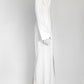 David Koma V-cut Long Sleeves White Gown US 8