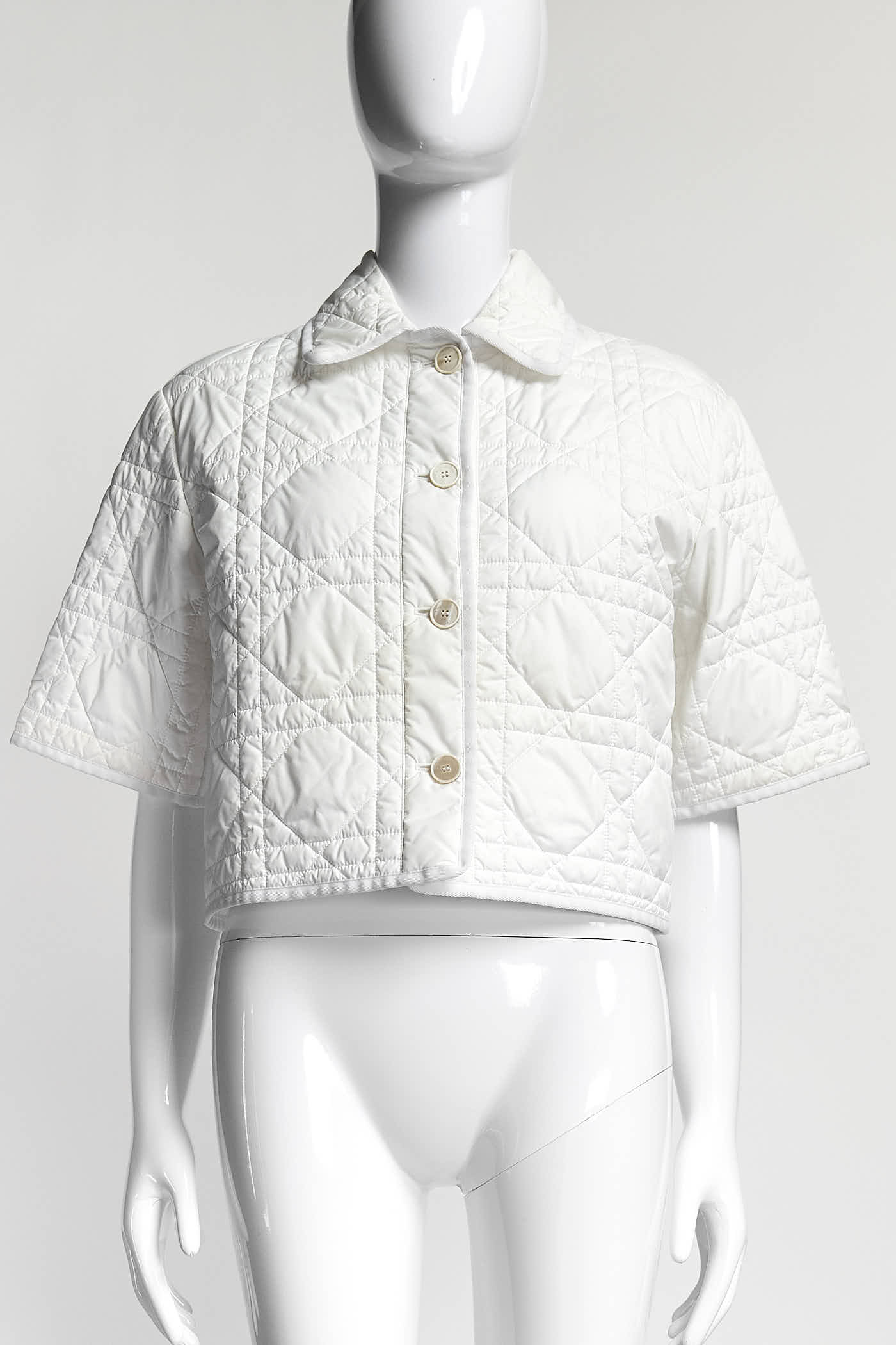 Dior MAcrocannage Short-Sleeved Blouse S