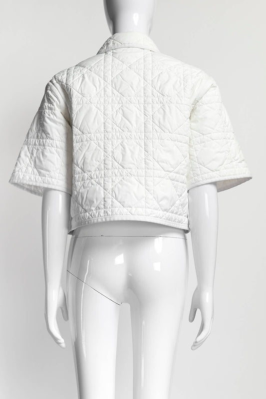 Dior MAcrocannage Short-Sleeved Blouse S