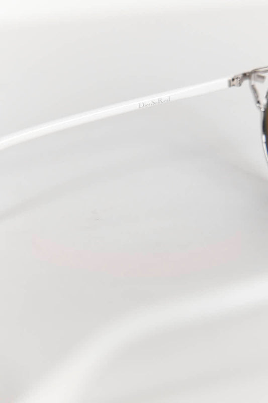 Dior So Real Silver Mirror Round Sunglasses