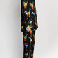 Dolce & Gabbana Black Cocktail-print Set Blouse and Pant 38