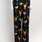 Dolce & Gabbana Black Cocktail-print Set Blouse and Pant 38