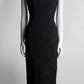 Dolce & Gabbana Black Embossed Dress 40