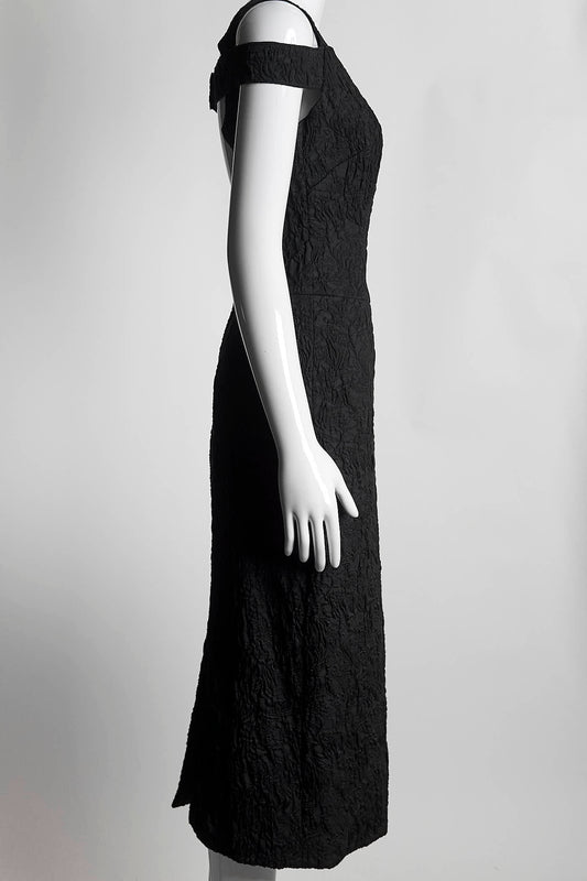 Dolce & Gabbana Black Embossed Dress 40