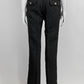 Dolce & Gabbana Black Embroidered Trouser IT 36