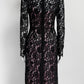 Dolce & Gabbana Black Lace with Pink Silp Dress 40