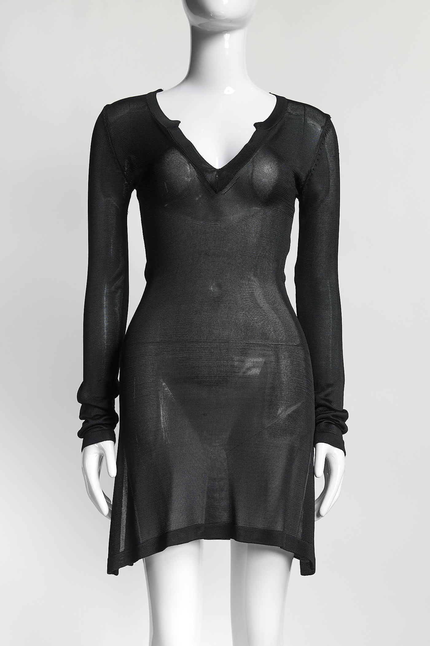 Dolce & Gabbana Black Longsleeve Kint Cover-Up