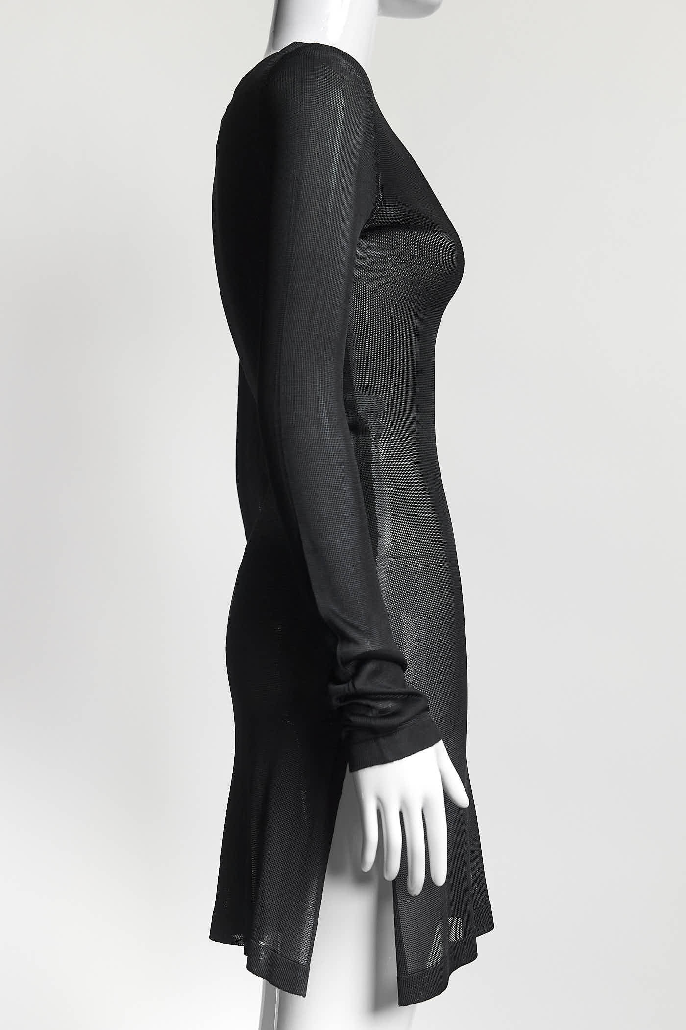 Dolce & Gabbana Black Longsleeve Kint Cover-Up
