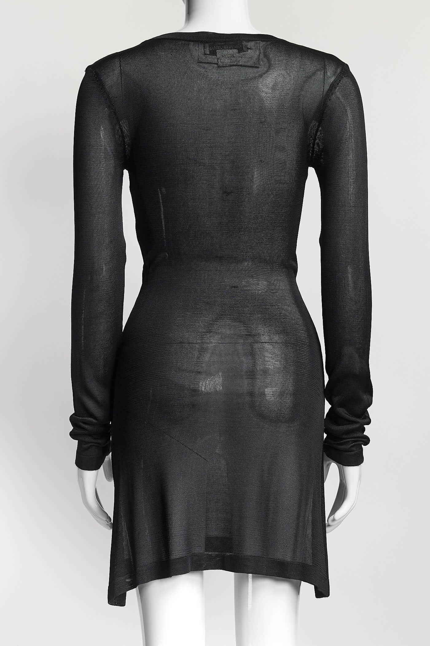 Dolce & Gabbana Black Longsleeve Kint Cover-Up