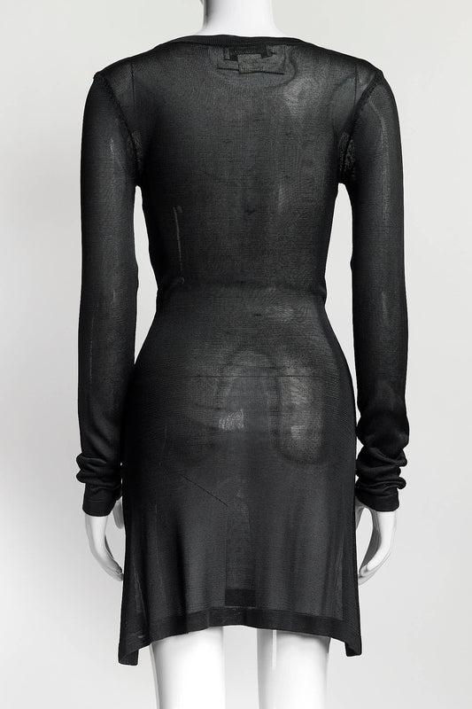 Dolce & Gabbana Black Longsleeve Kint Cover-Up