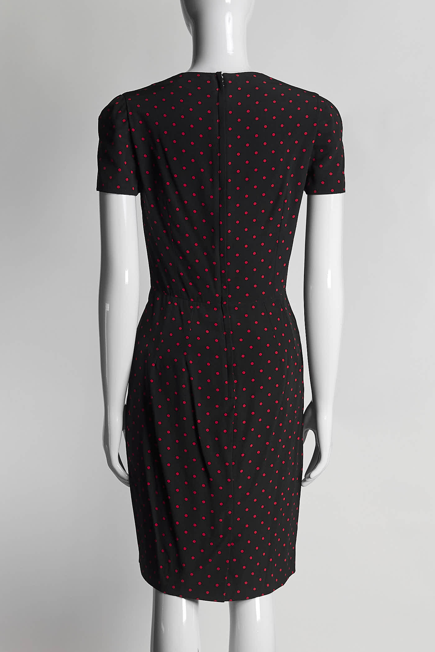 Dolce & Gabbana Black/Red Polka Dot Dress