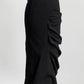 Dolce & Gabbana Black Ruched Skirt 40