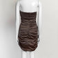 Dolce & Gabbana Brown Silk Dress 40
