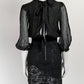 Dolce &Gabbana D&G Black Silk Lace Dress 38