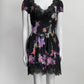 Dolce & Gabbana Floral Print with Lace Detail Dress 42