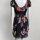 Dolce & Gabbana Floral Print with Lace Detail Dress 42