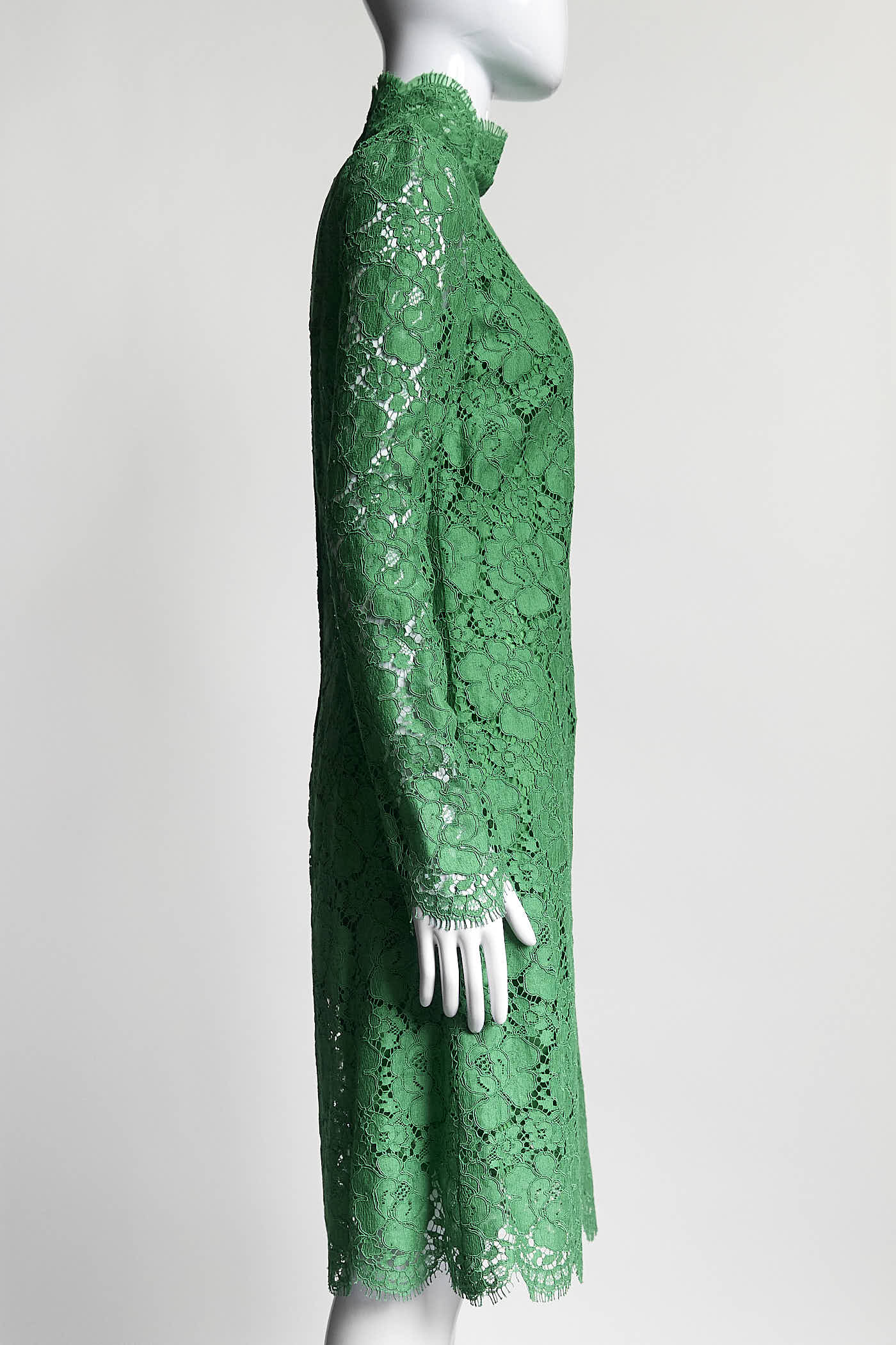 Dolce & Gabbana Green Lace Dress 40