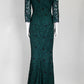 Dolce & Gabbana Green Lace Dress IT 40