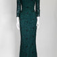 Dolce & Gabbana Green Lace Dress IT 40