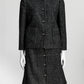 Dolce & Gabbana Grey Alpaca/Wool Jacket Skirt Set 42