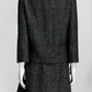 Dolce & Gabbana Grey Alpaca/Wool Jacket Skirt Set 42