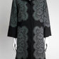 Dolce & Gabbana Grey Lace Charcoal Wool-blend Coat 38