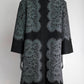 Dolce & Gabbana Grey Lace Charcoal Wool-blend Coat 38