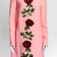 Dolce& Gabbana Pink Dress with Sequin Rose Detail M