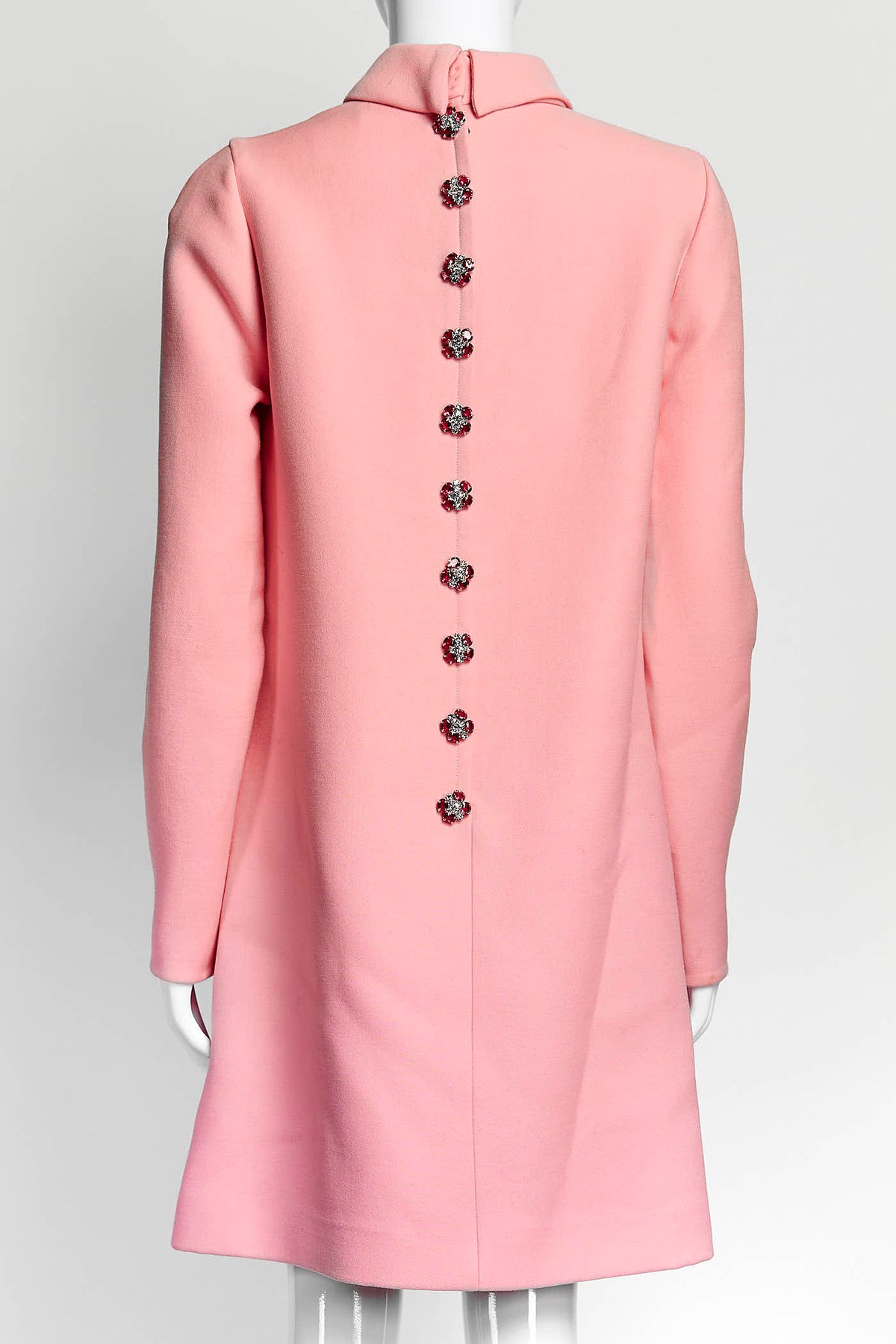 Dolce& Gabbana Pink Dress with Sequin Rose Detail M