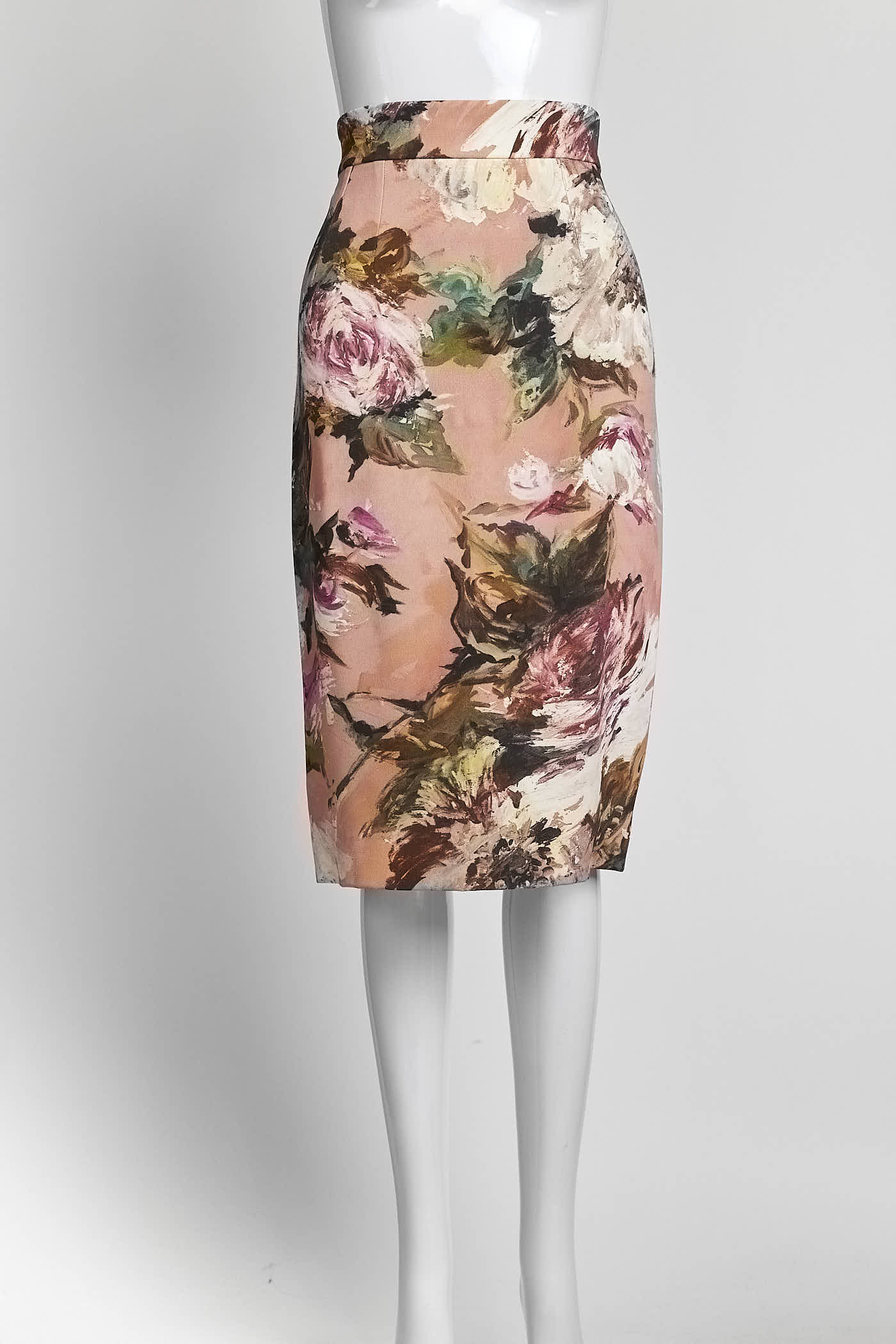 Dolce & Gabbana Pink Floral Skirt 40