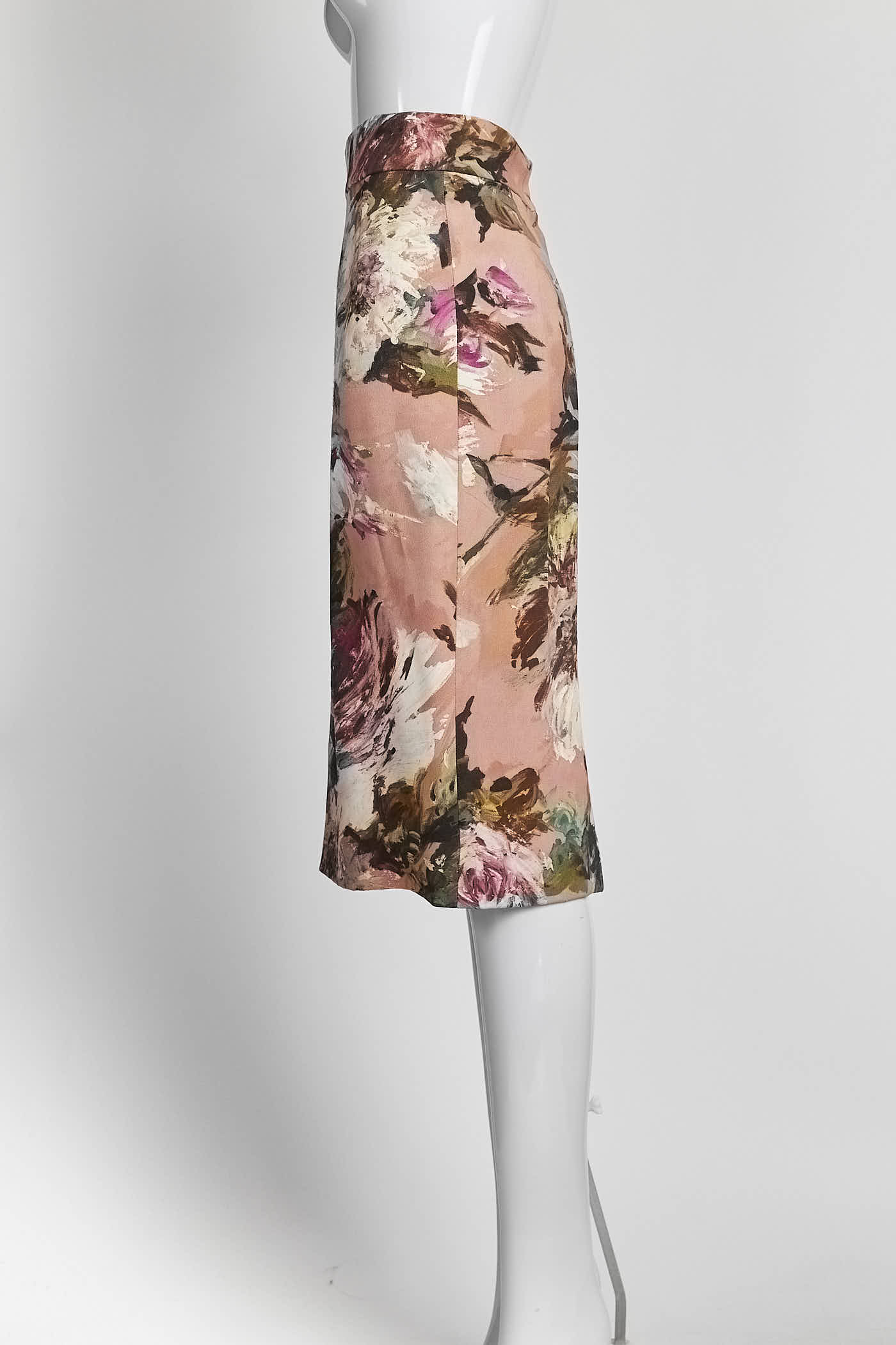 Dolce & Gabbana Pink Floral Skirt 40