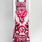 Dolce & Gabbana Pink Silk Printed Skirt Set 42