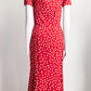 Dolce & Gabbana Polka Dot Print Midi Length Dress IT42