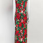 Dolce & Gabbana Red Floral Sleeveless Dress 42