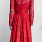 Dolce & Gabbana Red Lace Dress 42
