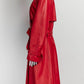 Dolce & Gabbana Red Leather Trench Coat IT 40